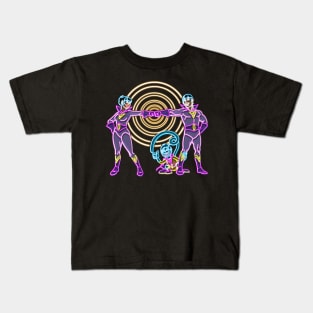 Wonder twins neon color Kids T-Shirt